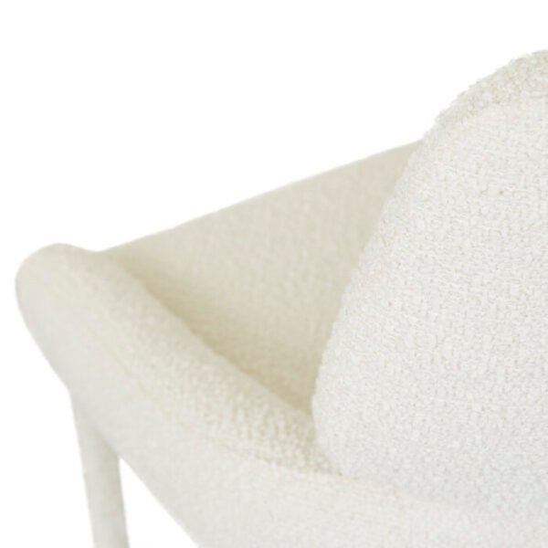 Nixon Arm Chair-Snow Boucle