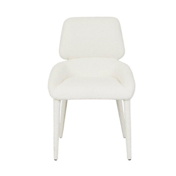 Nixon Arm Chair-Snow Boucle