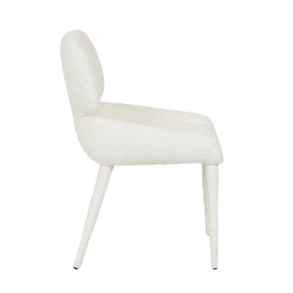Nixon Arm Chair-Snow Boucle