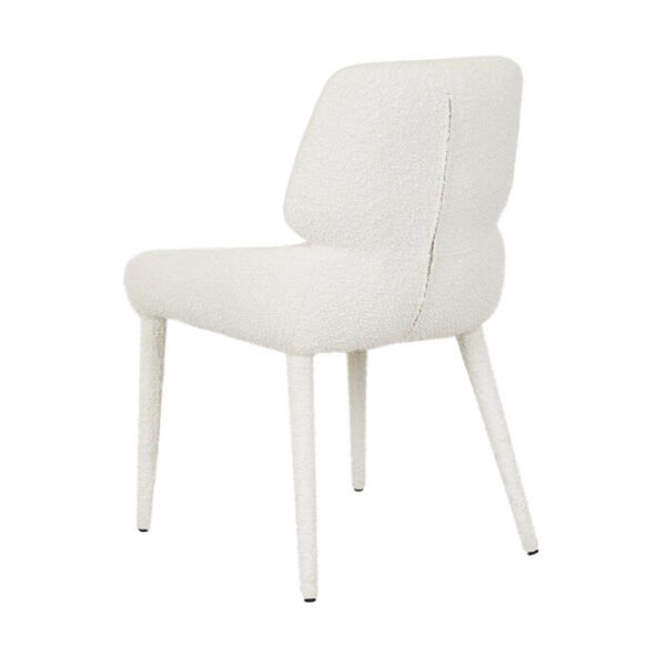Nixon Arm Chair-Snow Boucle