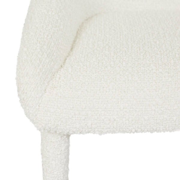 Nixon Arm Chair-Snow Boucle