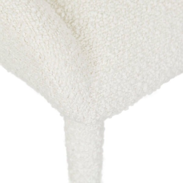 Nixon Arm Chair-Snow Boucle