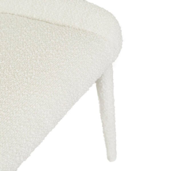 Nixon Arm Chair-Snow Boucle
