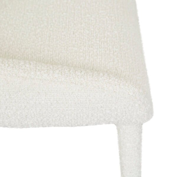 Nixon Arm Chair-Snow Boucle