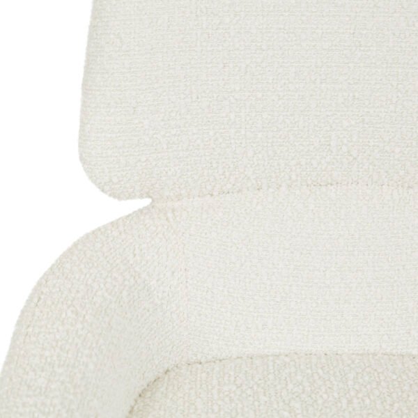Nixon Arm Chair-Snow Boucle