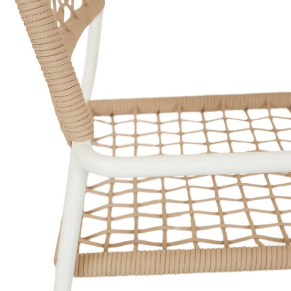 Pier Rope Dining ArmCh-White