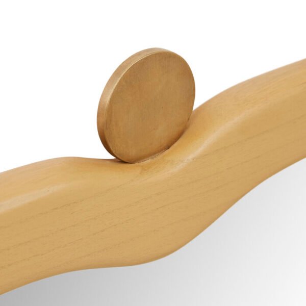 Trove Pinch Med Mirror-Natural/Brass